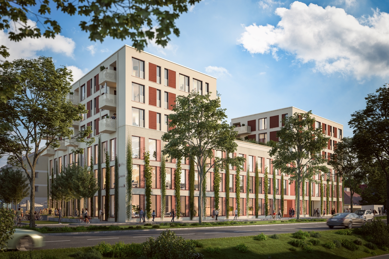 Hochbauarbeiten am Bildungsquartier in Germering erfolgreich gestartet