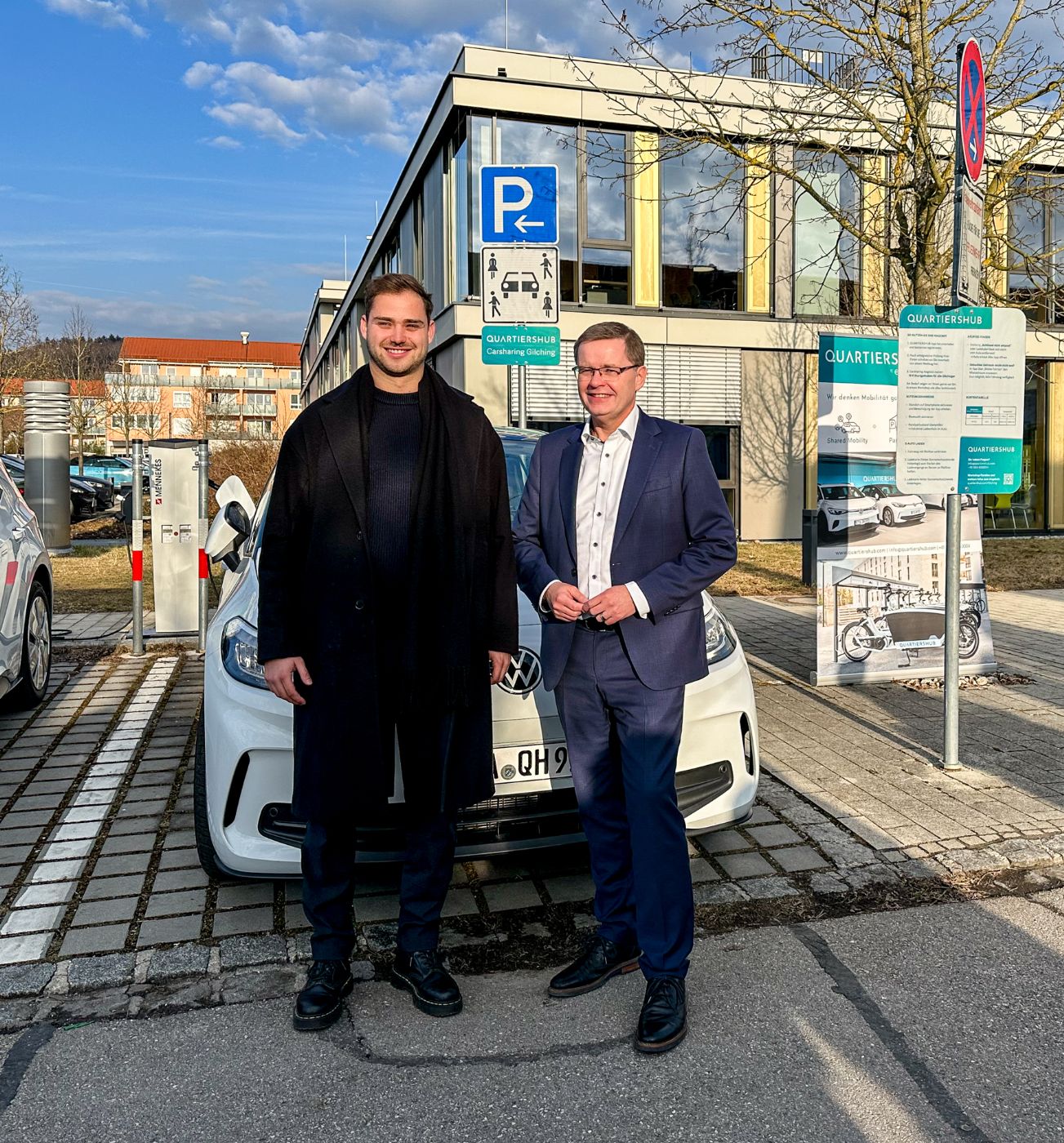 e+k move unterstützt mit einer neuen Carsharing-Station die nachhaltige Mobilität in Gilching