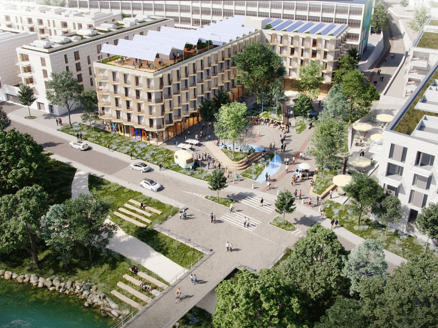 Neues Kapitel für das Quartier „Am Papierbach“ – vorhabenbezogener Bebauungsplan für zwei Baufelder erhält grünes Licht