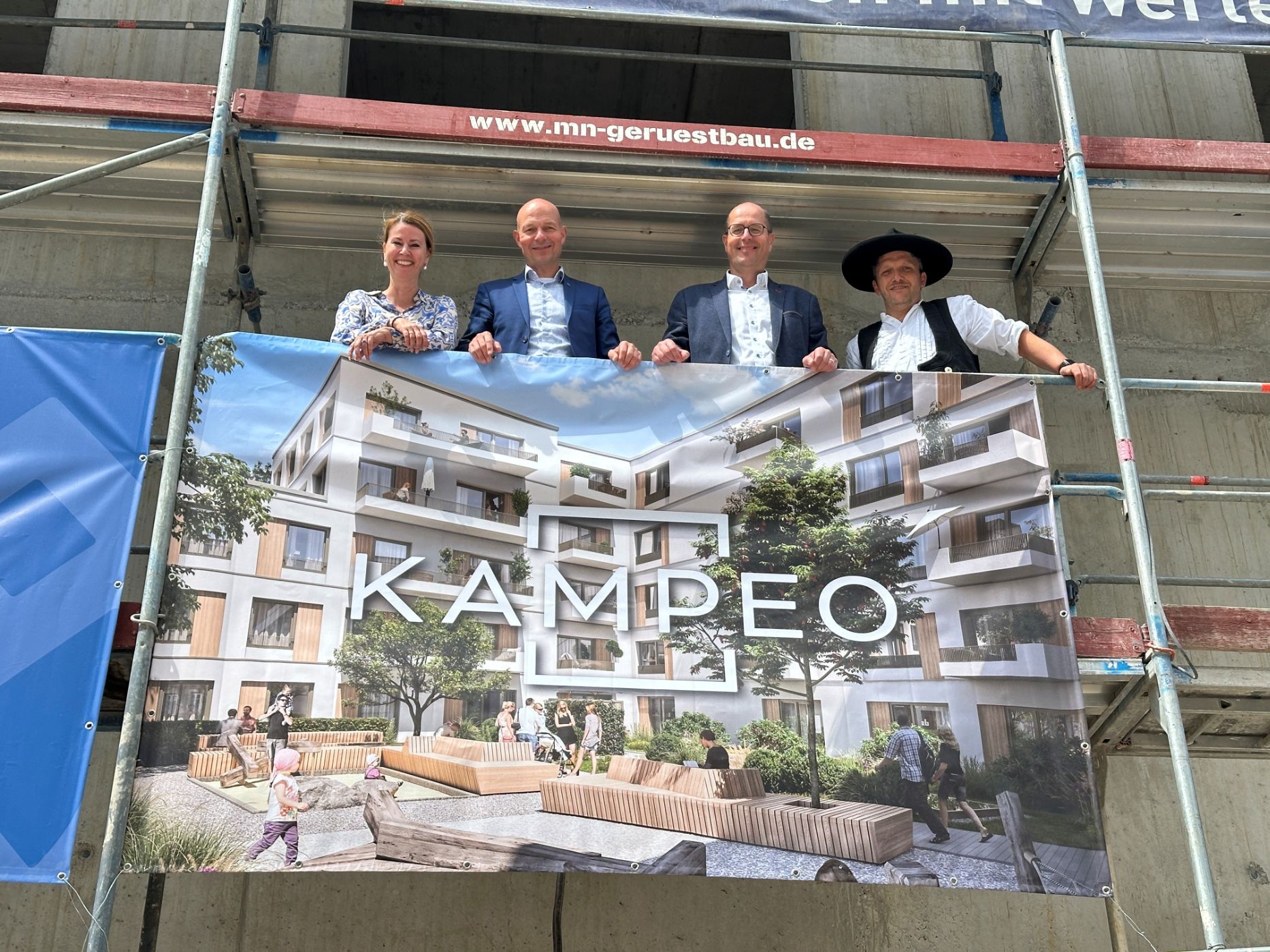 ehret+klein feiert Richtfest für das „Kampeo“ in Kempten