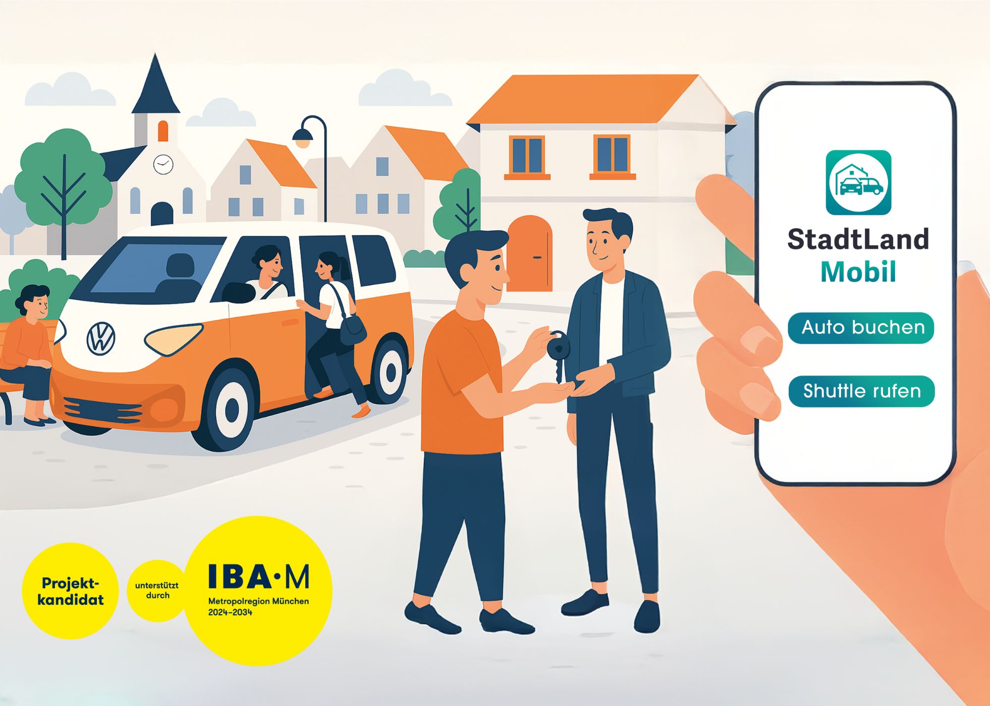 StadtLandMobil wird zum IBA-M-Projektkandidaten und verbessert die Mobilität im ländlichen Raum