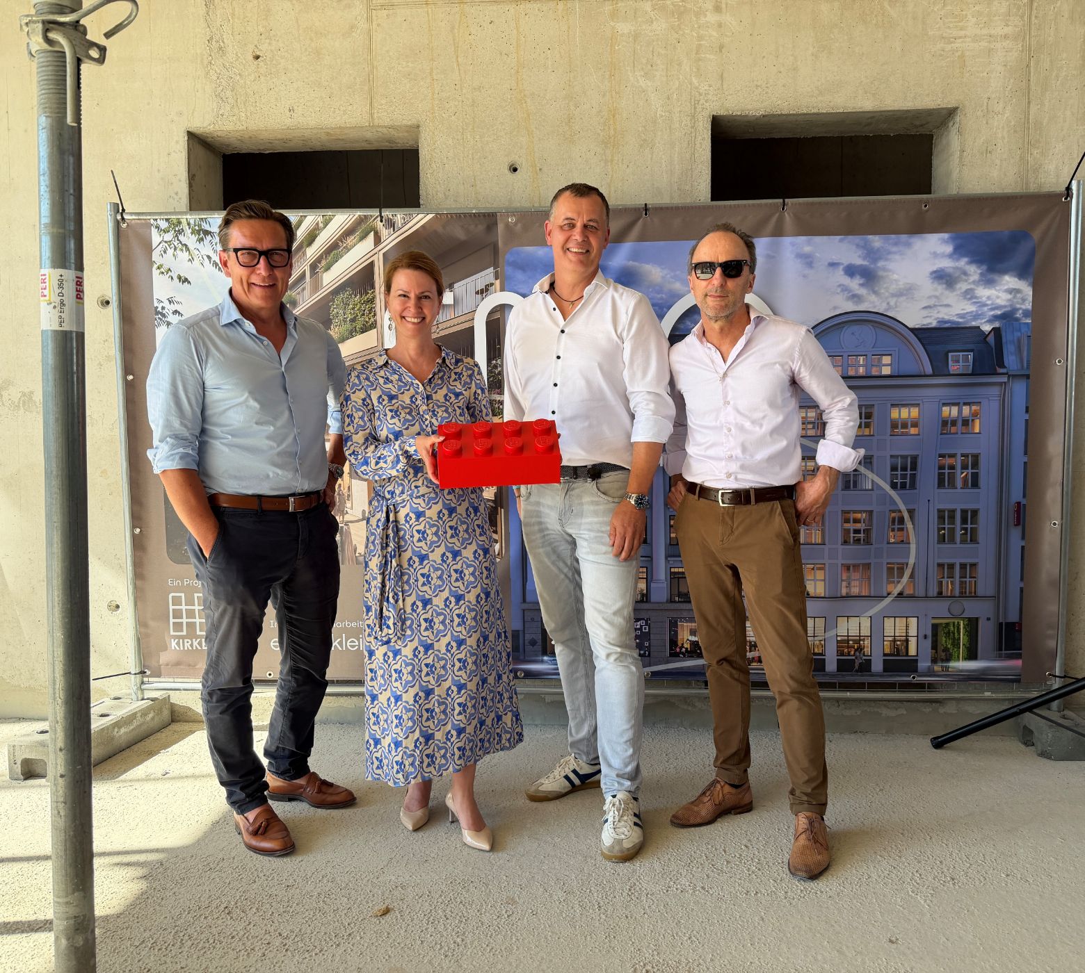 KIRKBI und ehret+klein feiern den Baufortschritt am Franz Marc Quartier