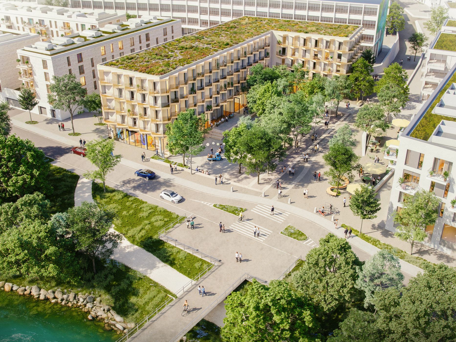 Weg frei für den Europaplatz: Stadtrat beschließt Bebauungsplan für die Baufelder B1 und D im Quartier am Papierbach in Landsberg am Lech